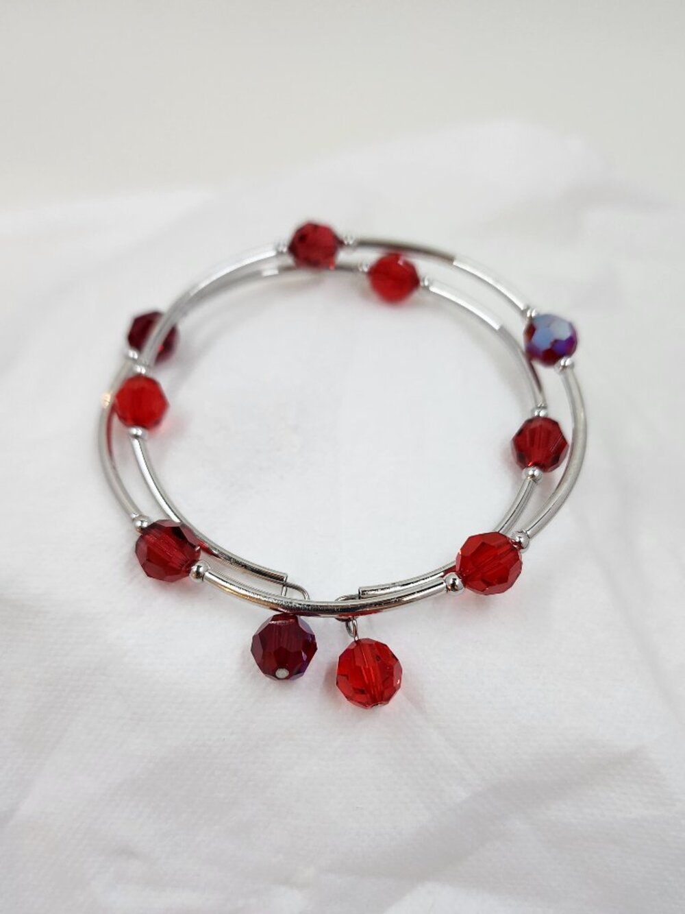 Touchstone Crystal Wind Up Bracelet Siam